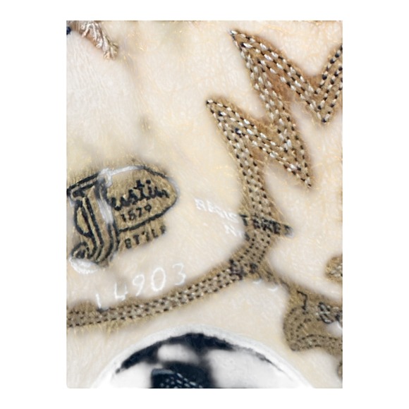 Justin Boots Black Leather Cowboy Western Boots Mens 7.5B Style L4903 - Picture 7 of 12